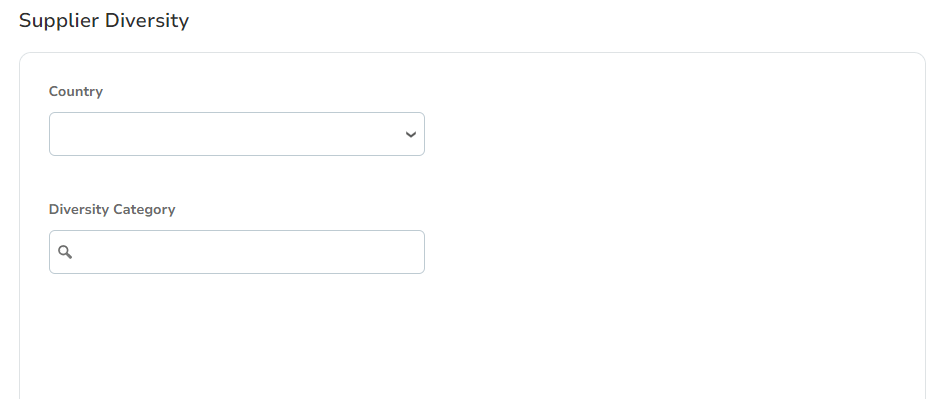 Screenshot of supplier information form on the Coupa Supplier Portal.